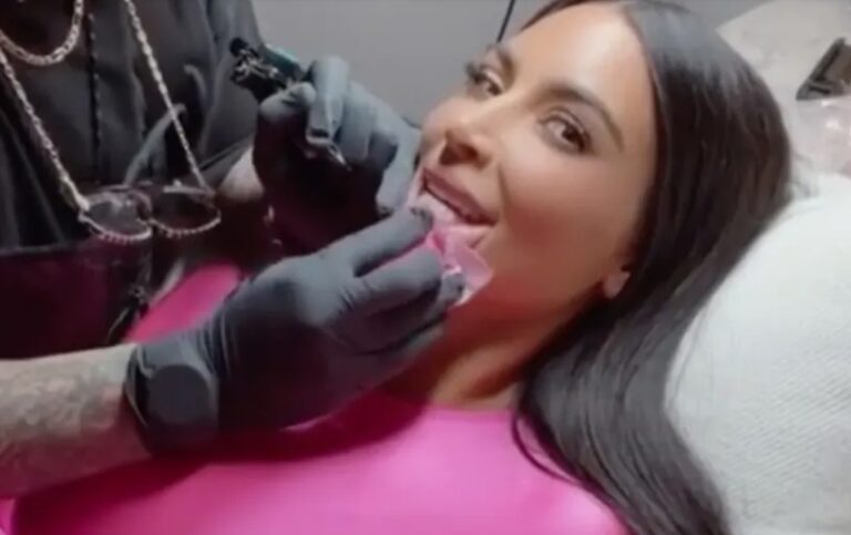 Kim Kardashian’s Secret Lip Tattoo Hidden in Plain Sight