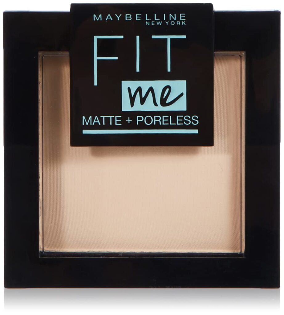 maybelline fit me powder swatch