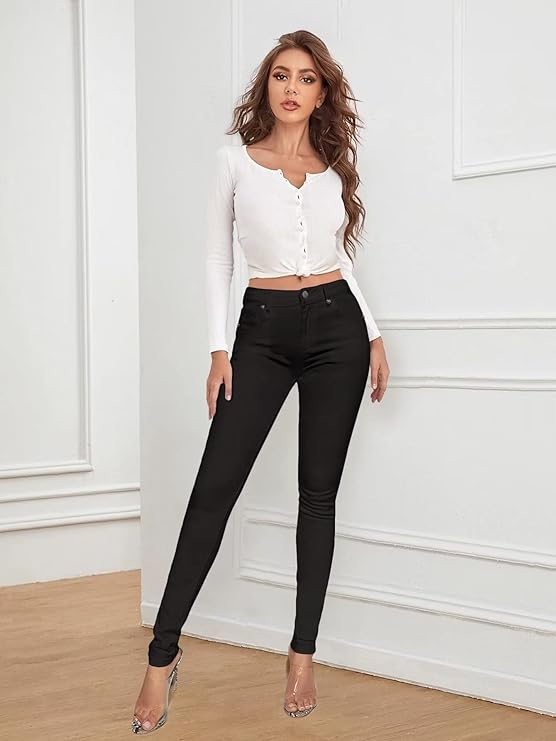 black skinny jeans for ladies