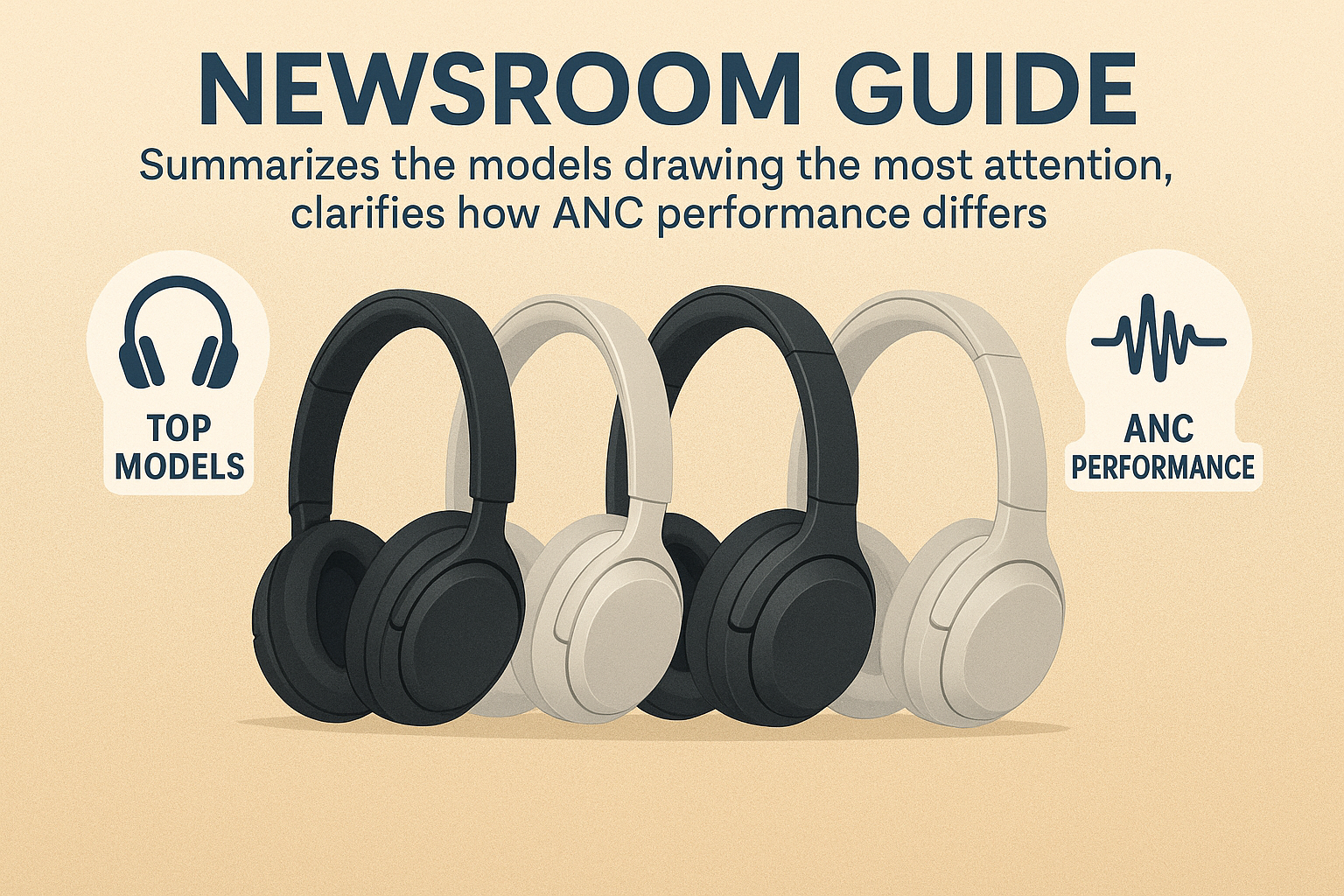 Latest noise-cancelling headphones of 2025 with modern ANC design