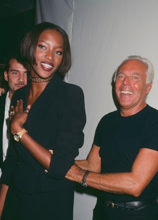 Giorgio Armani smiling at an event