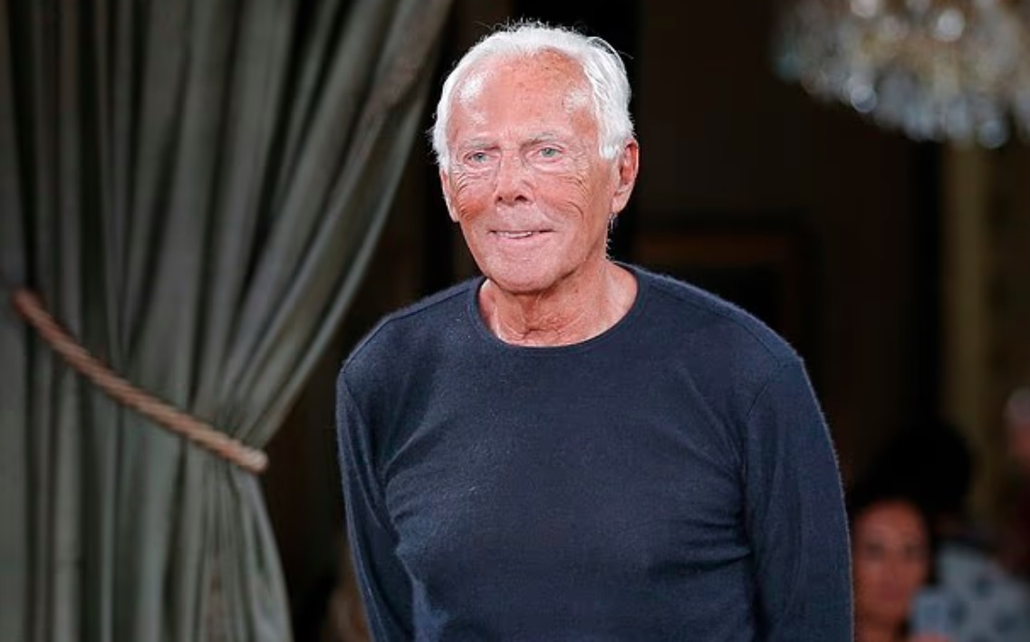 Giorgio Armani at work