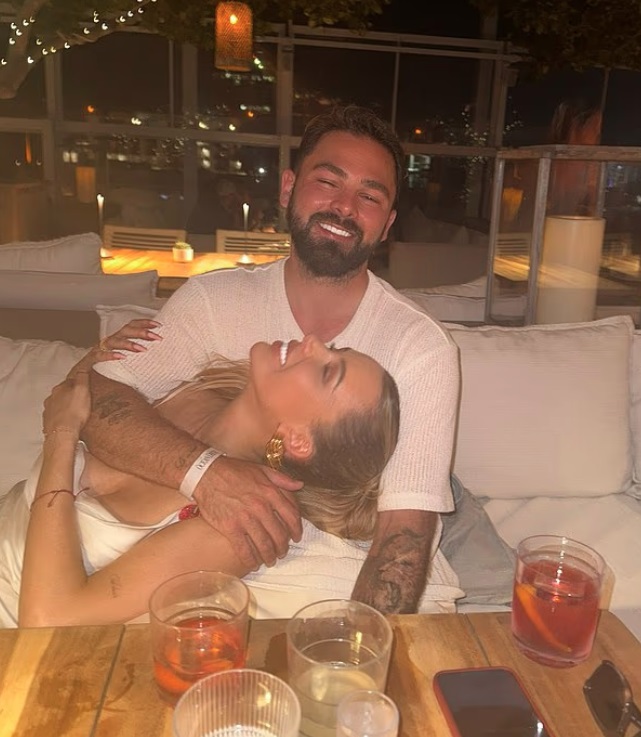 Olivia and Bradley smiling together