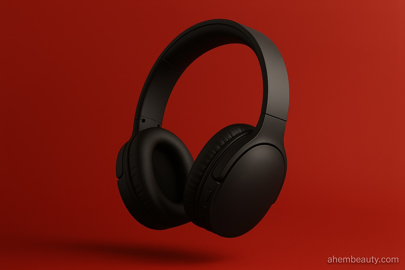 Dark red wireless over-ear Bluetooth headphones with noise cancelling for travel, students, and home office use in US, UK, Canada