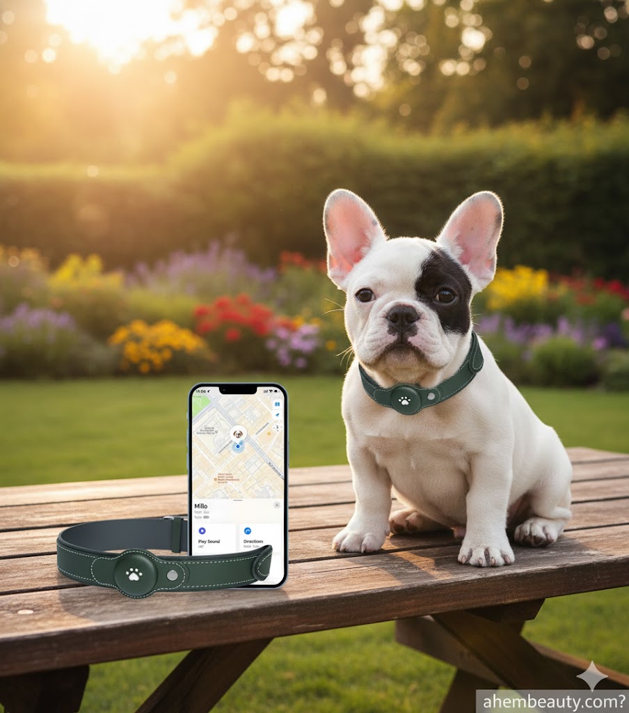 Best GPS Dog Collars Without Subscription — BONSO 2-in-1 rechargeable GPS pet collar with Apple Find My integration, IP67 waterproof nylon/PU strap; field-tested for hiking dogs across US UK Canada