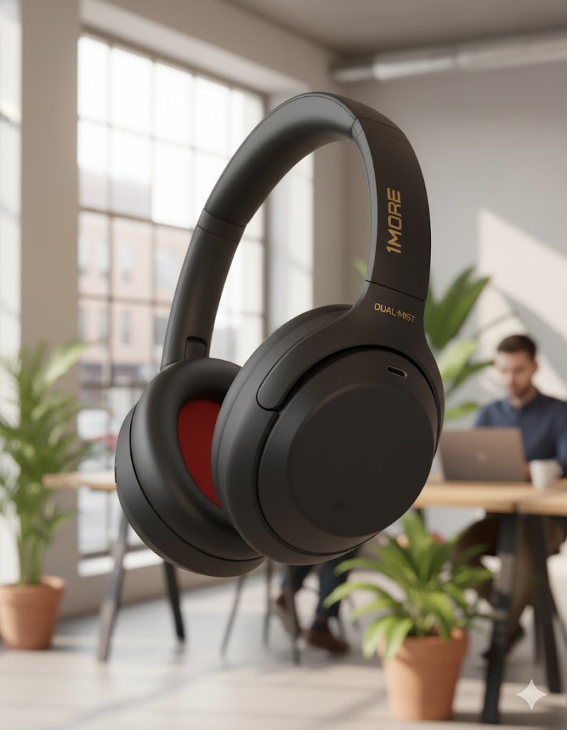 1MORE SonoFlow Pro HQ51 over-ear ANC headphones in black