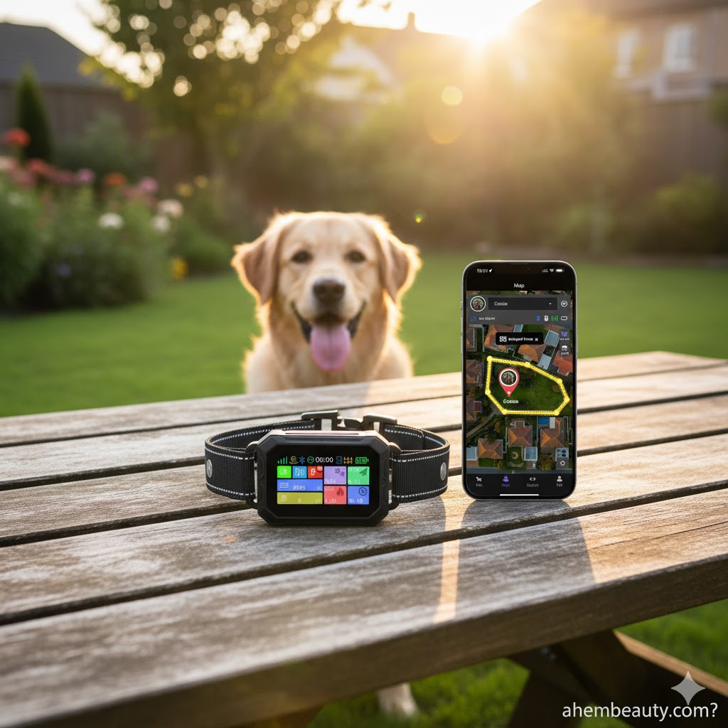 Best GPS Dog Collars Without Subscription — Lilyeel GPS wireless dog fence & electric training collar with app, polygon fences, IP7/IPX7 waterproof rating, 72-hour battery; tested in US UK Canada