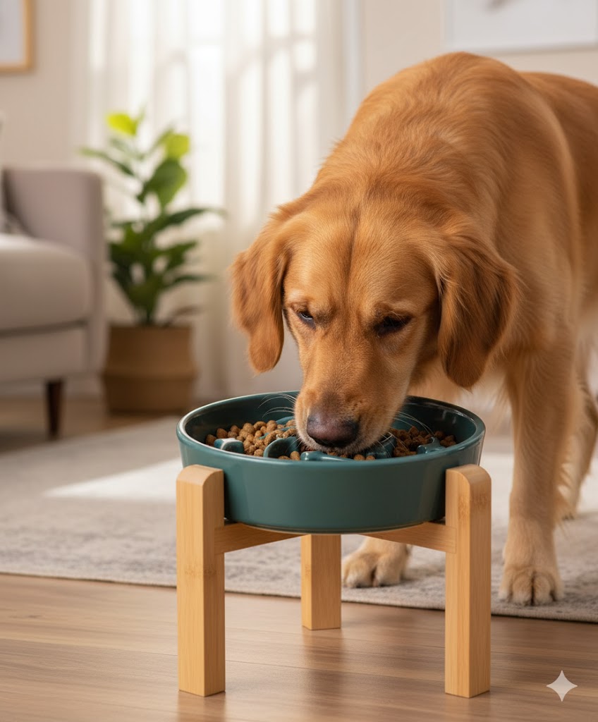 Best Slow Feed Dog Bowls For Healthy, Happy Mealtime, AI-generated editorial image for illustrative purposes.