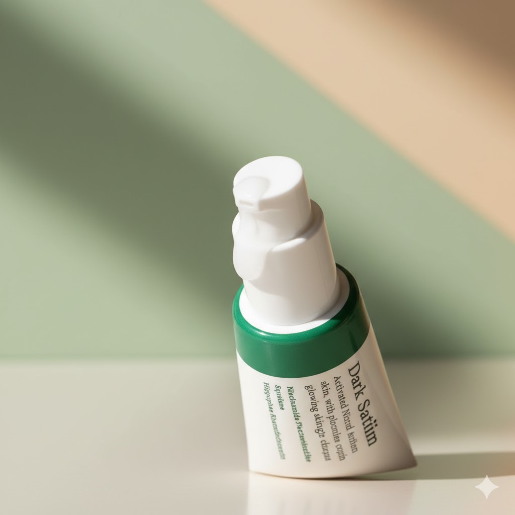 Best Korean Serums For Glowing Skin — AXIS-Y Dark Spot Correcting Glow Serum shown in a satin-finish routine step after toner