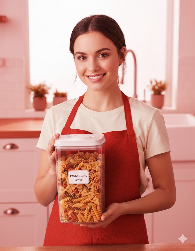 Best Airtight Food Storage Containers, AI-generated editorial image for illustrative purposes.