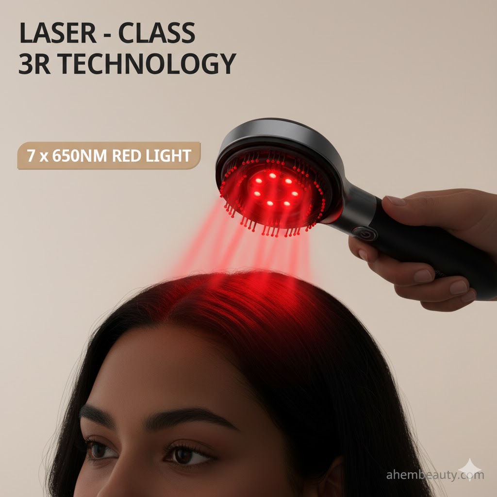 Best Small-Scale Red Light Therapy Devices for Hair Growth — Breo Scalp 3L handheld waterproof LED comb for thinning hairlines; US UK Canada use; referenced by dermatology sources and PubMed studies