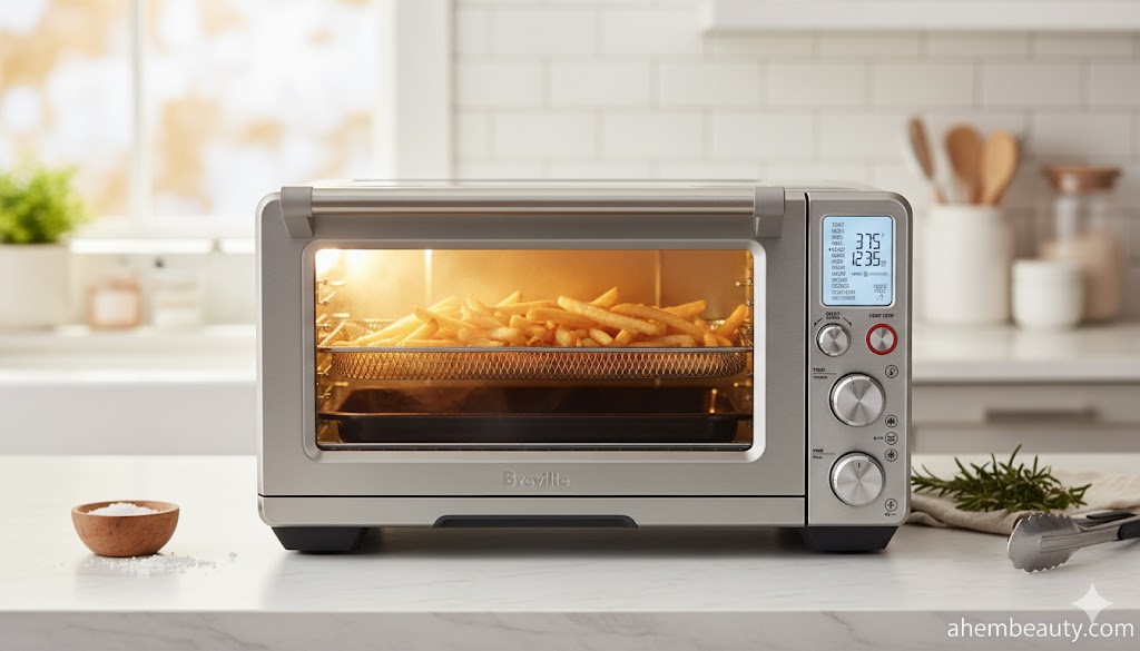 Breville Smart Oven Air Fryer Pro — stainless digital countertop convection toaster oven with super convection and interior light — editor’s best overall pick