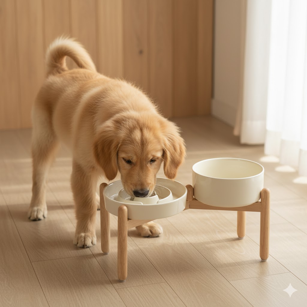 Best Slow Feed Dog Bowls For Healthy, Happy Mealtime, AI-generated editorial image for illustrative purposes.