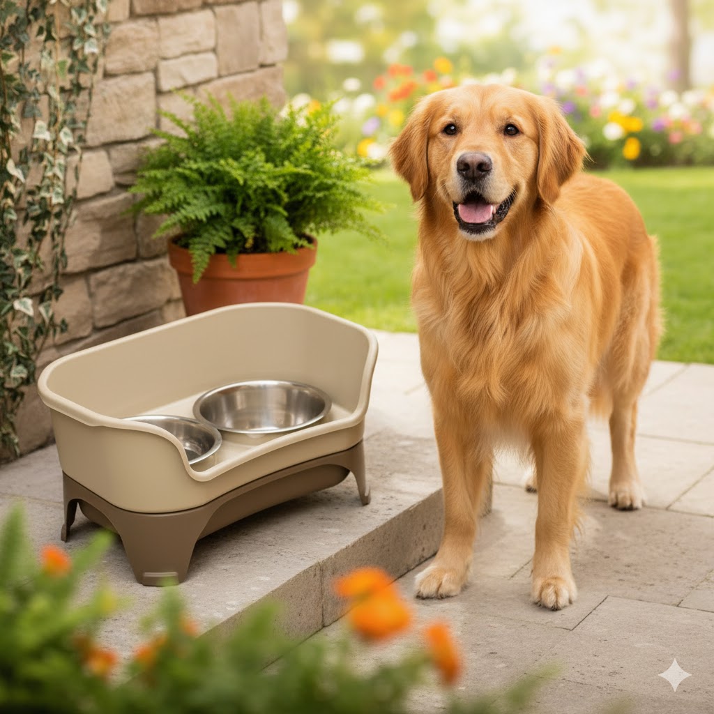 Best Slow Feed Dog Bowls For Healthy, Happy Mealtime, AI-generated editorial image for illustrative purposes.