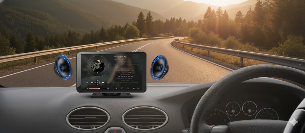 Best Portable Wireless CarPlay Screens For Easy Setup, AI-generated editorial image for illustrative purposes.