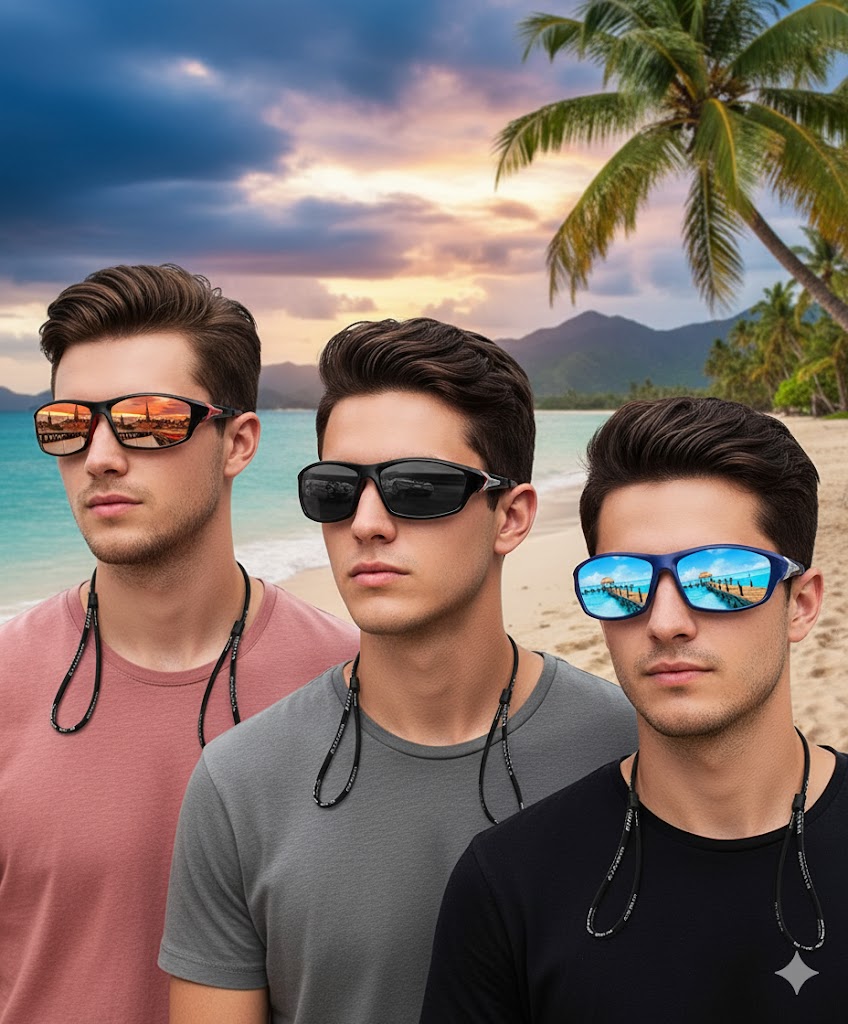 Best Sunglasses For Men, AI-generated editorial image for illustrative purposes.
