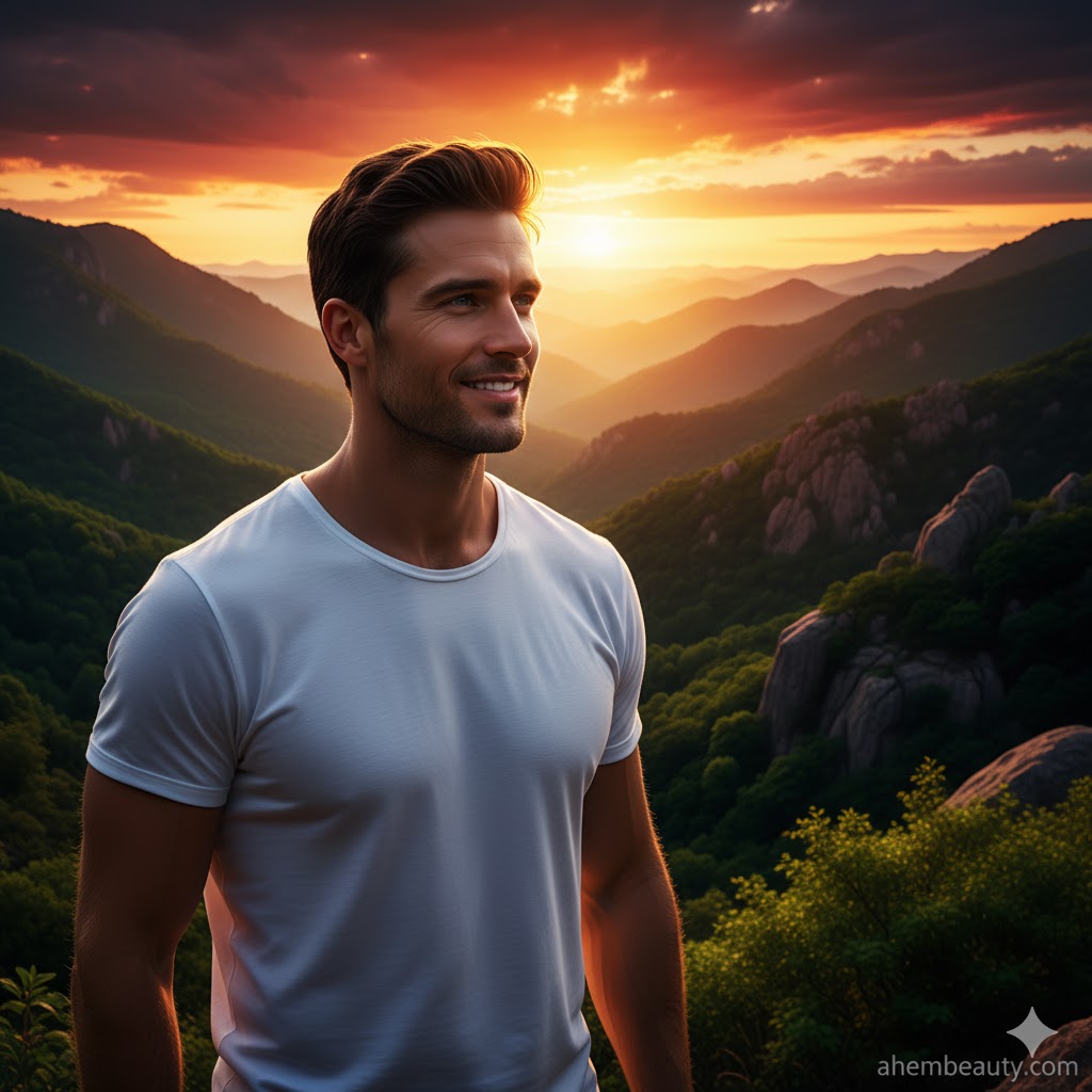 Best White T-Shirts For Men That Always Look Good, AI-generated editorial image for illustrative purposes.