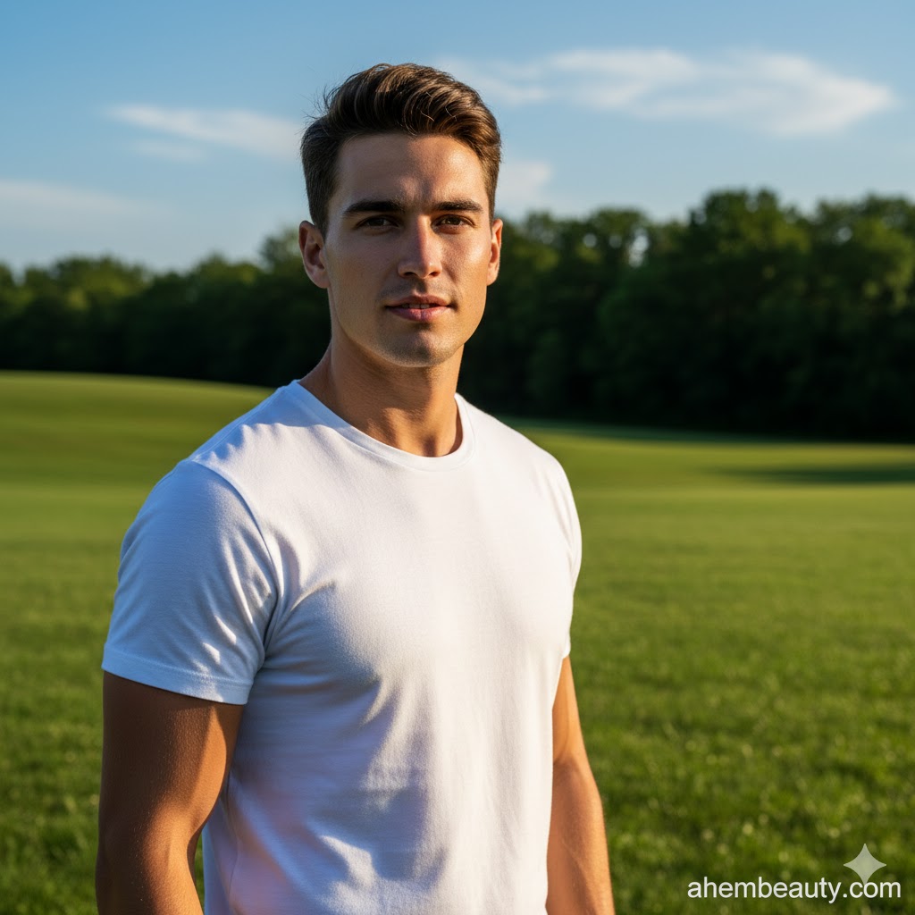 Best White T-Shirts For Men That Always Look Good, AI-generated editorial image for illustrative purposes.