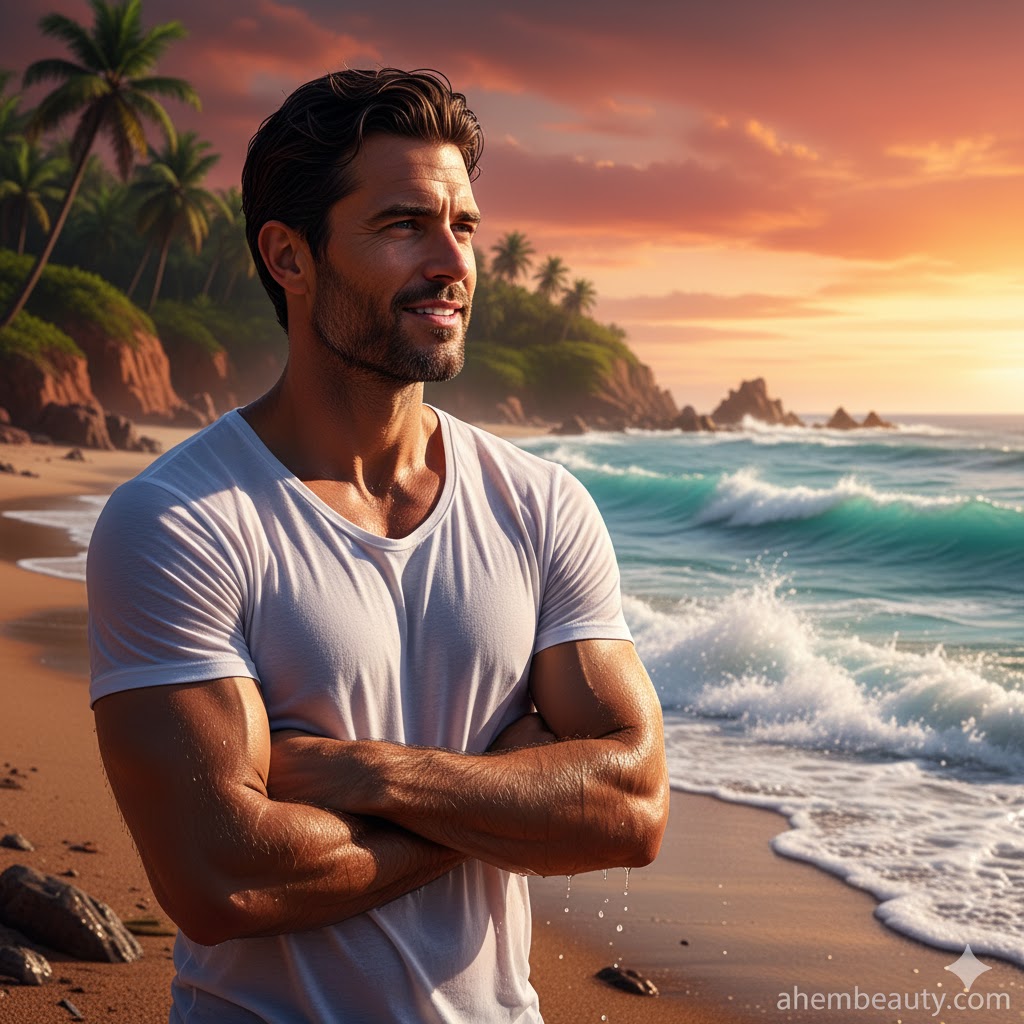 Best White T-Shirts For Men That Always Look Good, AI-generated editorial image for illustrative purposes.