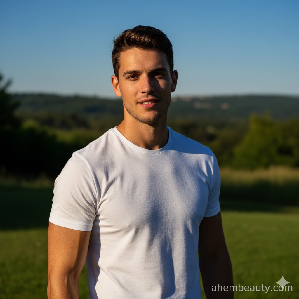 Best White T-Shirts For Men That Always Look Good, AI-generated editorial image for illustrative purposes.