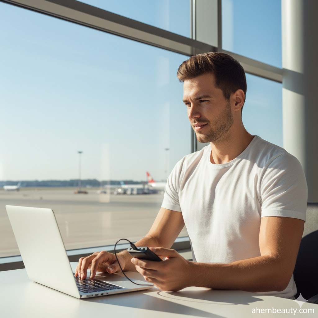 Best Power Banks With Built-In Cables, AI-generated editorial image for illustrative purposes.