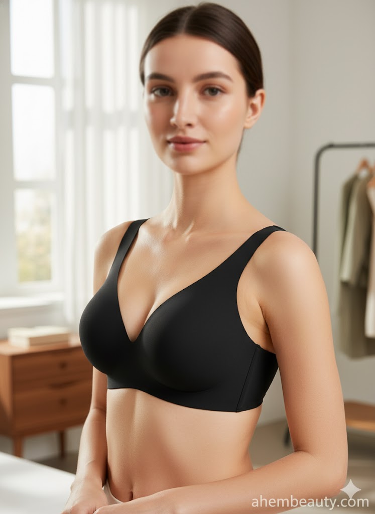 Best Bras for Small boobs That Truly Fit — Popilush wireless deep-V seamless bralette with jelly support; everyday tee-to-travel comfort; US UK Canada audience