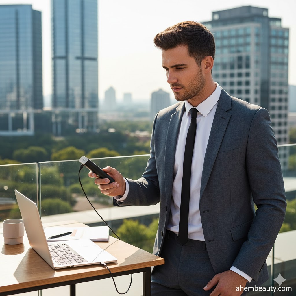 Best Power Banks With Built-In Cables, AI-generated editorial image for illustrative purposes.