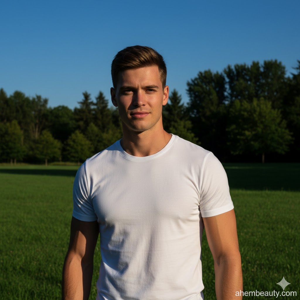 Best White T-Shirts For Men That Always Look Good, AI-generated editorial image for illustrative purposes.