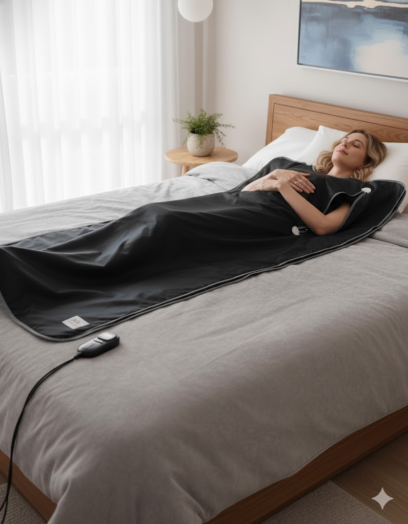 Best Infrared Sauna Blankets, AI-generated editorial image for illustrative purposes.