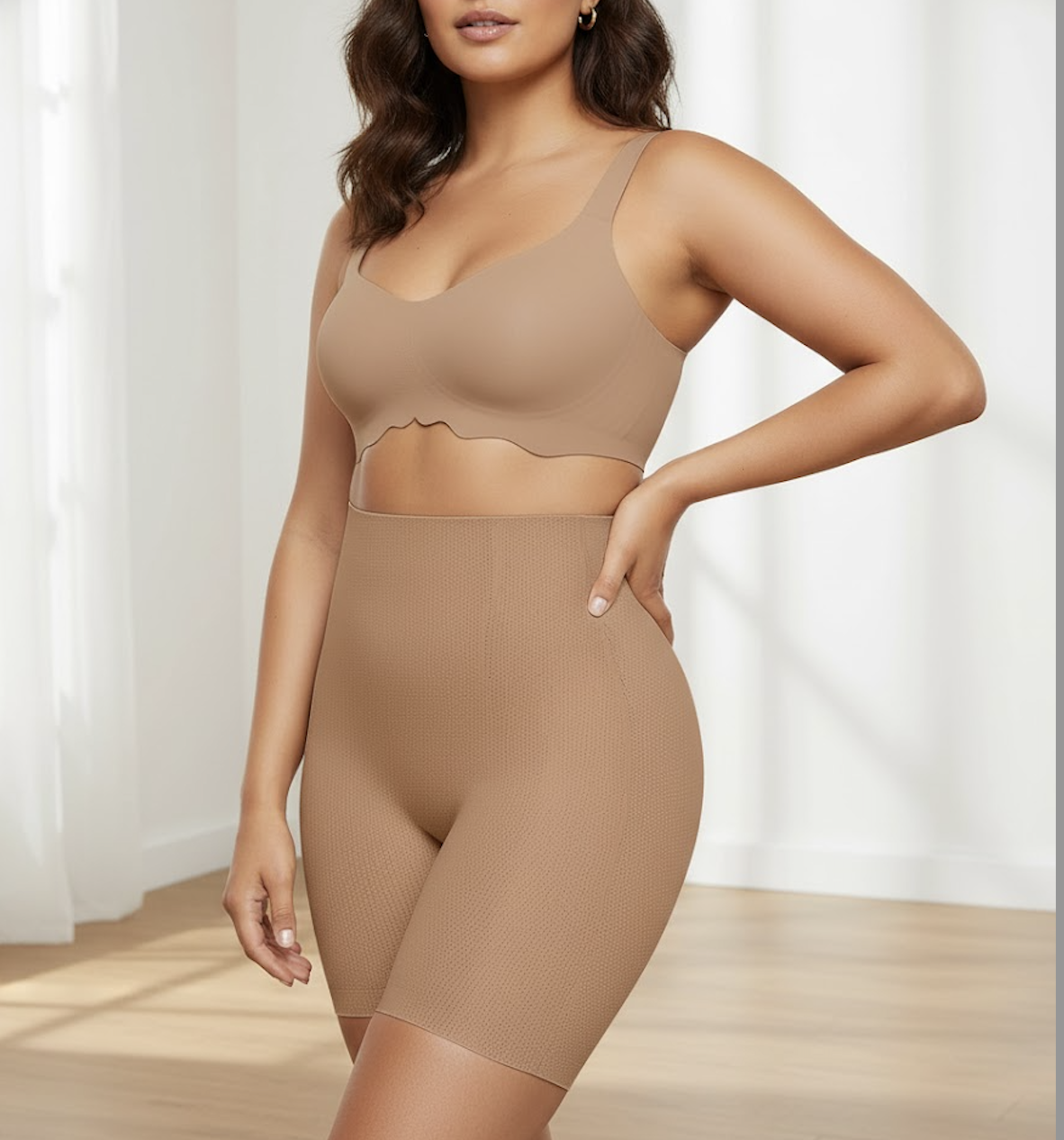 Best Shapewear For Women — Vertvie high-waisted seamless body shaper shorts, matte knit with calm waistband; US-UK-Canada audience