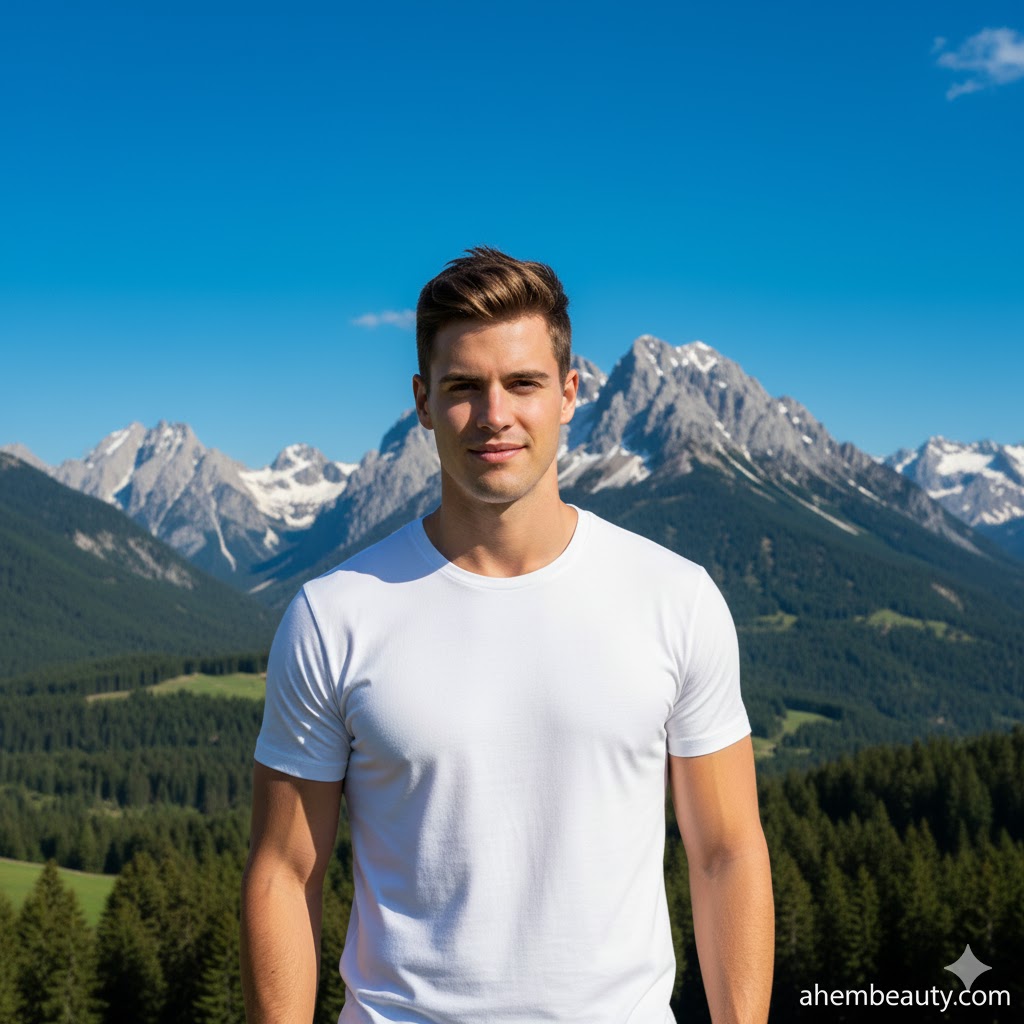 Best White T-Shirts For Men That Always Look Good, AI-generated editorial image for illustrative purposes.