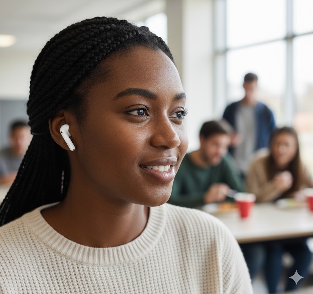   Best Noise Cancelling Earbuds for Travel and Focus, AI-generated editorial image for illustrative purposes.