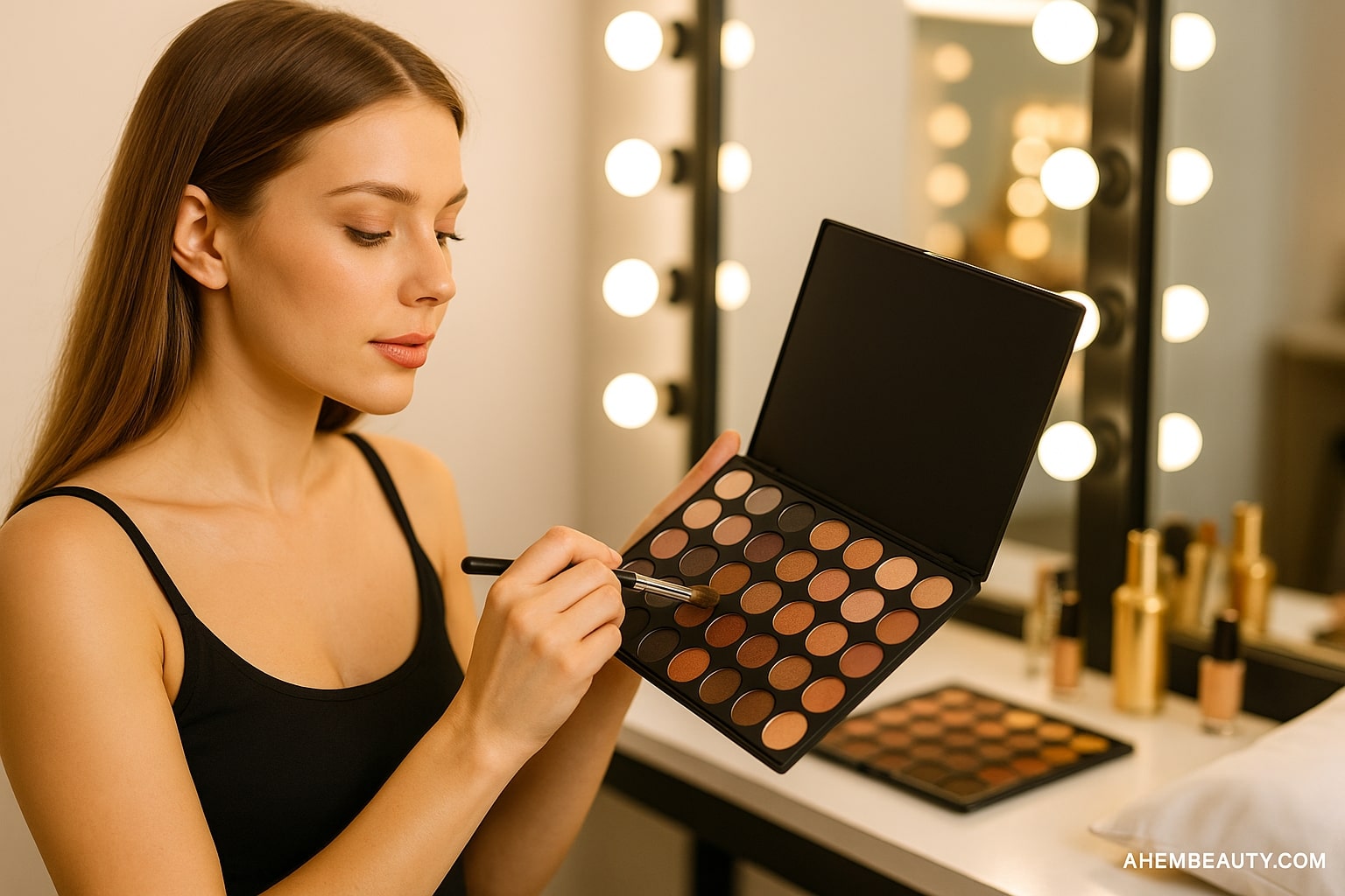 Best Eyeshadow Palettes for Everyday Glam, AI-generated editorial image for illustrative purposes.