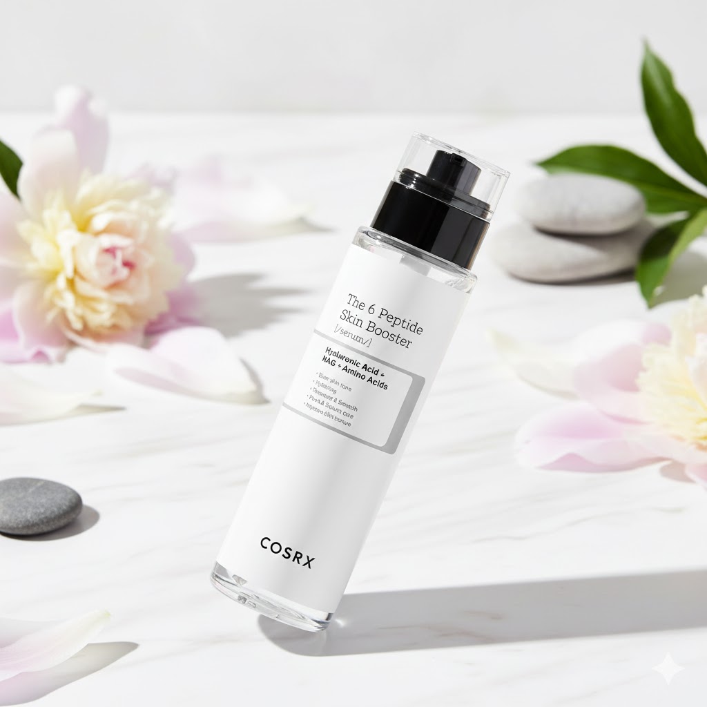 Best Korean Serums For Glass Skin, AI-generated editorial image for illustrative purposes.