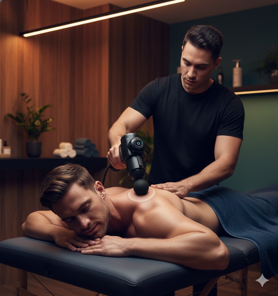 Best Massage Guns For Relaxation & Recovery, AI-generated editorial image for illustrative purposes.