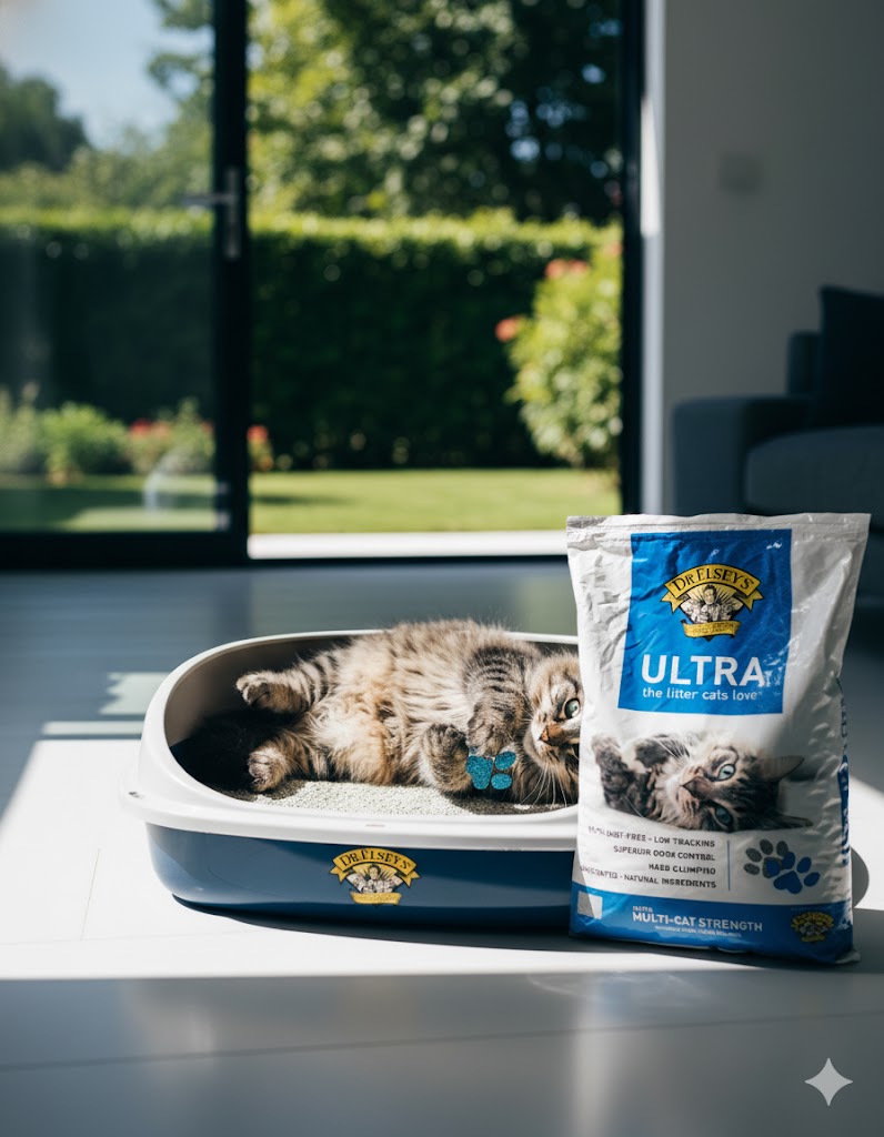 Best Cat Litters That Truly Control Odor, AI-generated editorial image for illustrative purposes.