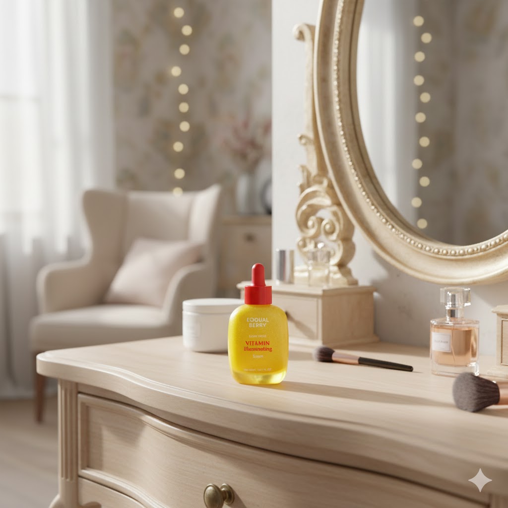 Best Brightening Serums That Actually Work, AI-generated editorial image for illustrative purposes.