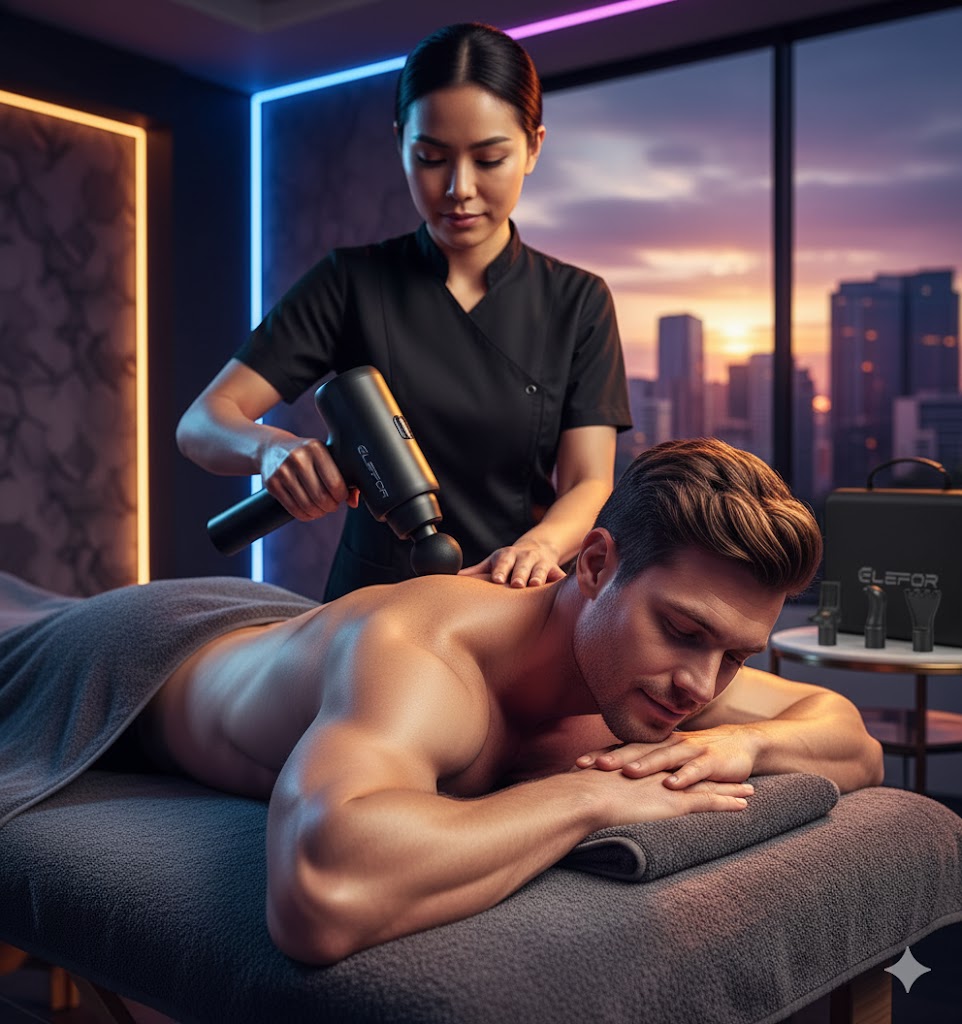 Best Massage Guns For Relaxation & Recovery, AI-generated editorial image for illustrative purposes.