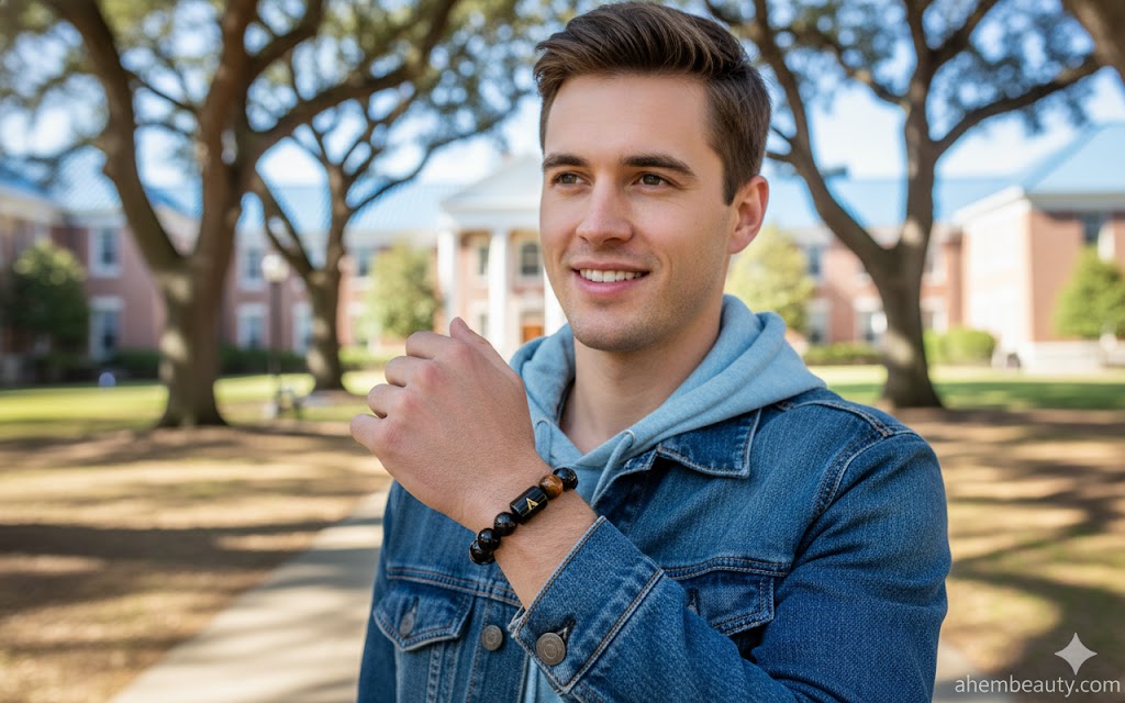 Best Bracelets for Men,AI-generated editorial image for illustrative purposes.