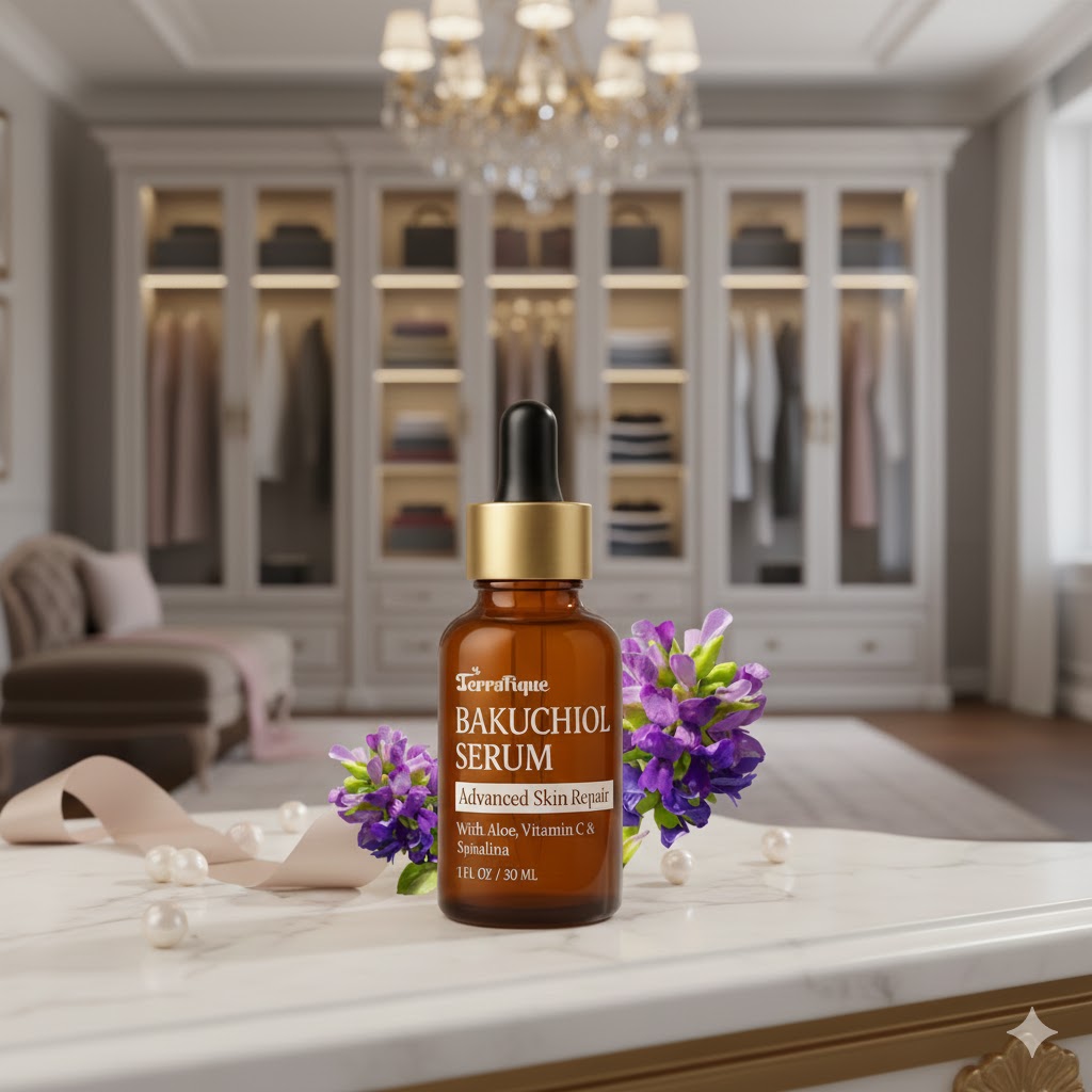  Best Bakuchiol Serums for Sensitive Skin ,AI-generated editorial image for illustrative purposes.