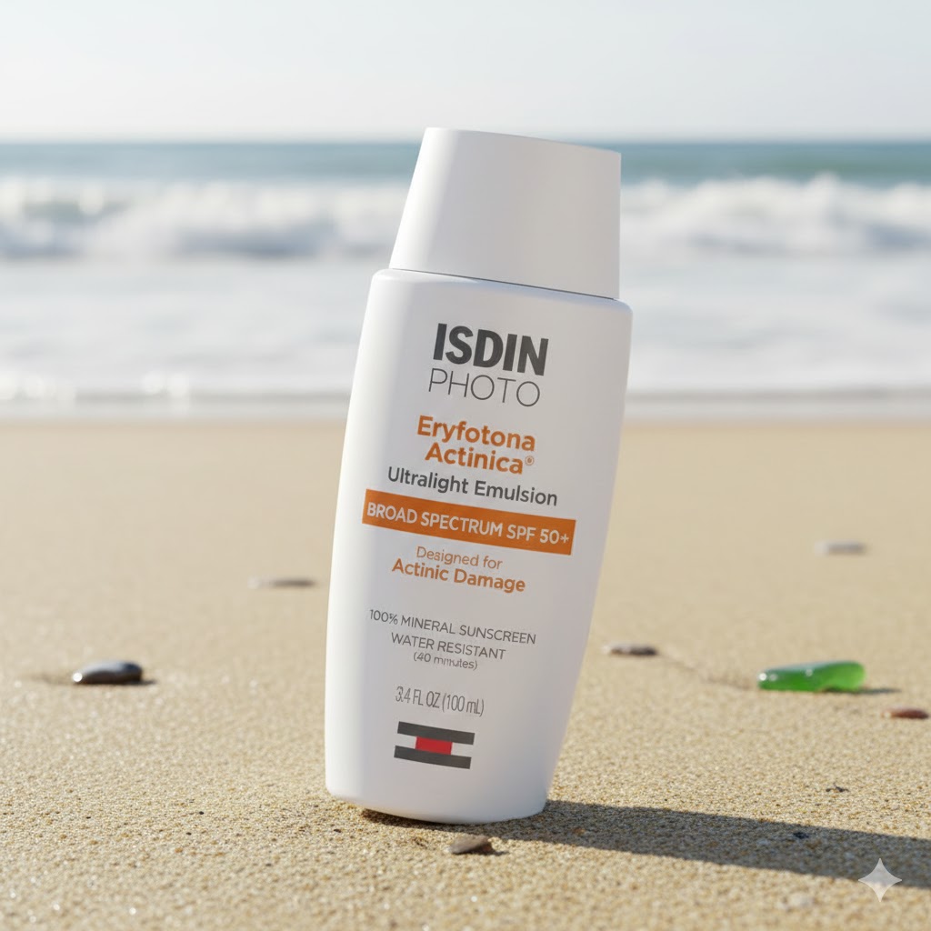 Best Mineral Sunscreens For Face , AI-generated editorial image for illustrative purposes.