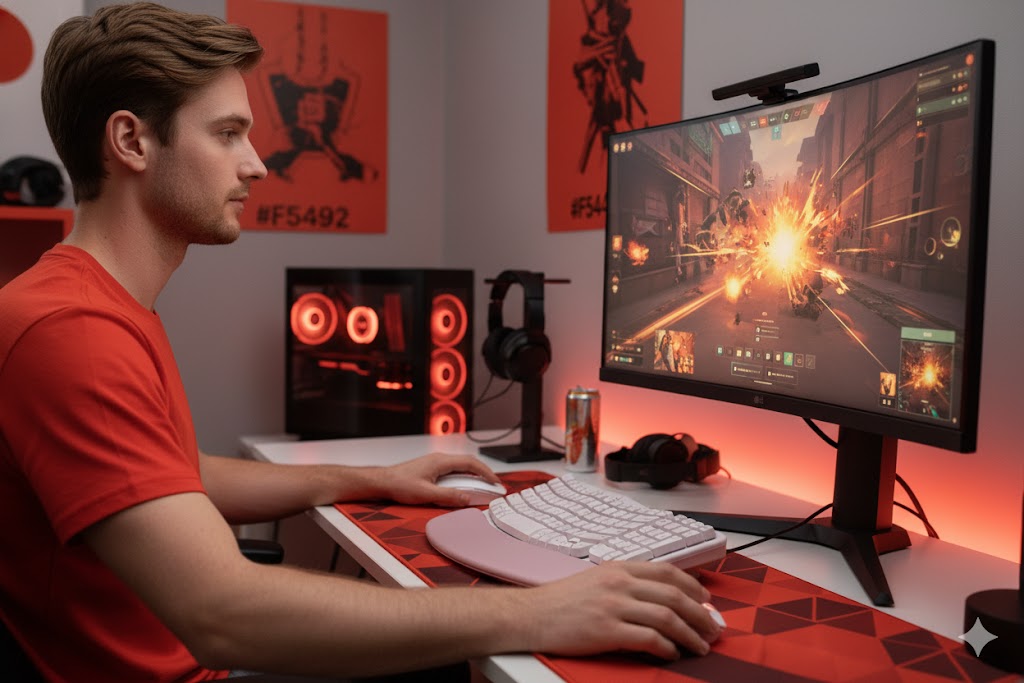 Best Ergonomic Keyboards For Long Work Hours,AI-generated editorial image for illustrative purposes.