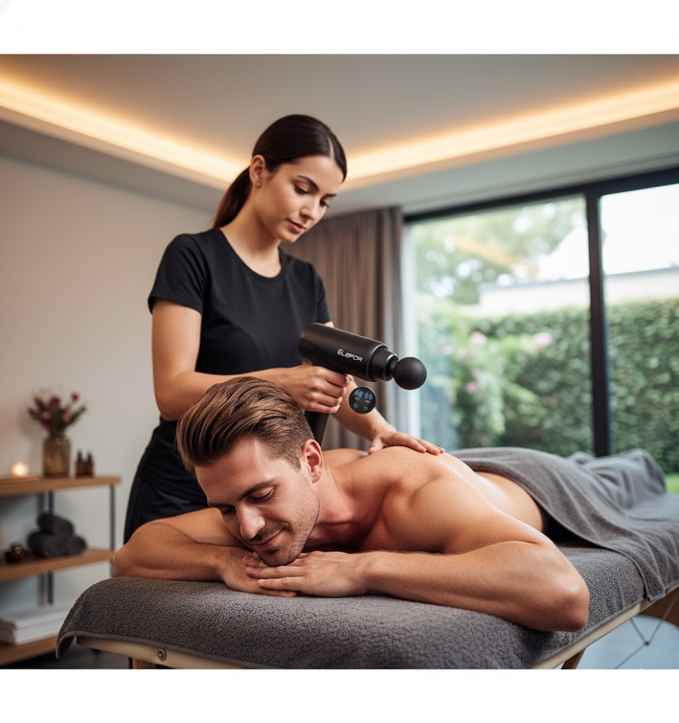 Best Massage Guns For Relaxation & Recovery, AI-generated editorial image for illustrative purposes.