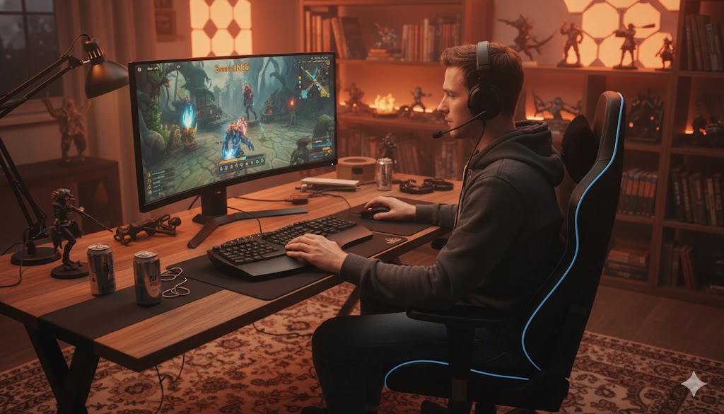 Best Ergonomic Keyboards For Long Work Hours,AI-generated editorial image for illustrative purposes.