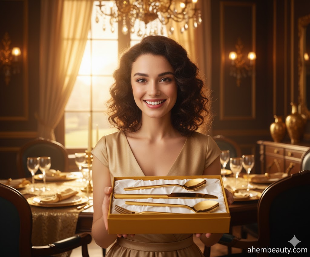 Best Flatware Sets That Feel Luxurious,AI-generated editorial image for illustrative purposes.