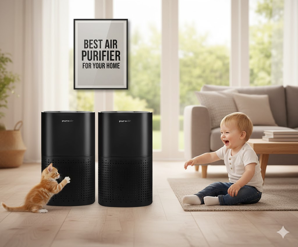 Best Air Purifiers to Breathe Easier, AI-generated editorial image for illustrative purposes.