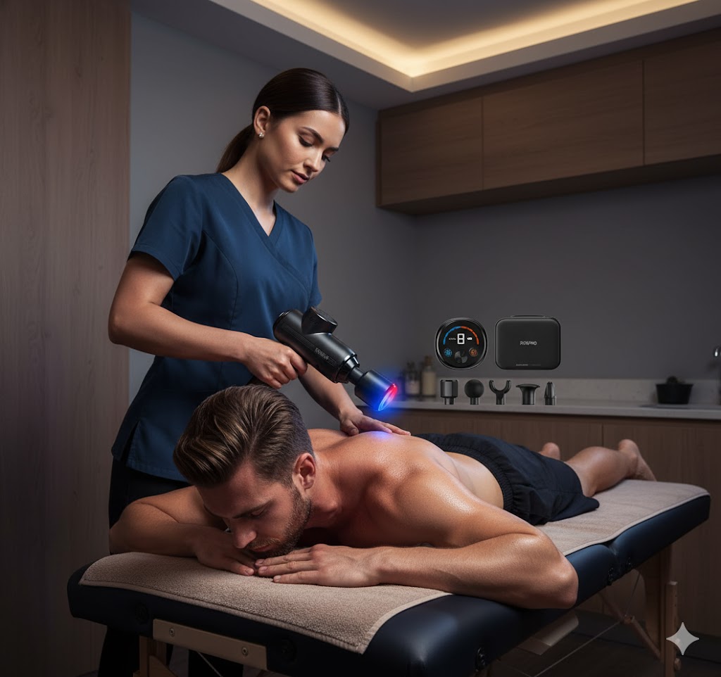 Best Massage Guns For Relaxation & Recovery, AI-generated editorial image for illustrative purposes.