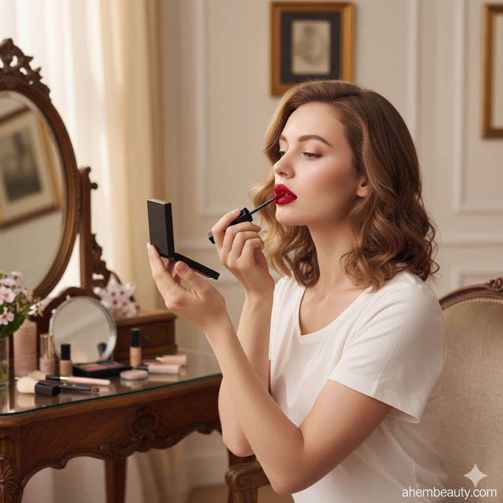 Best Red Lipsticks for Every Skin Tone , AI-generated editorial image for illustrative purposes.