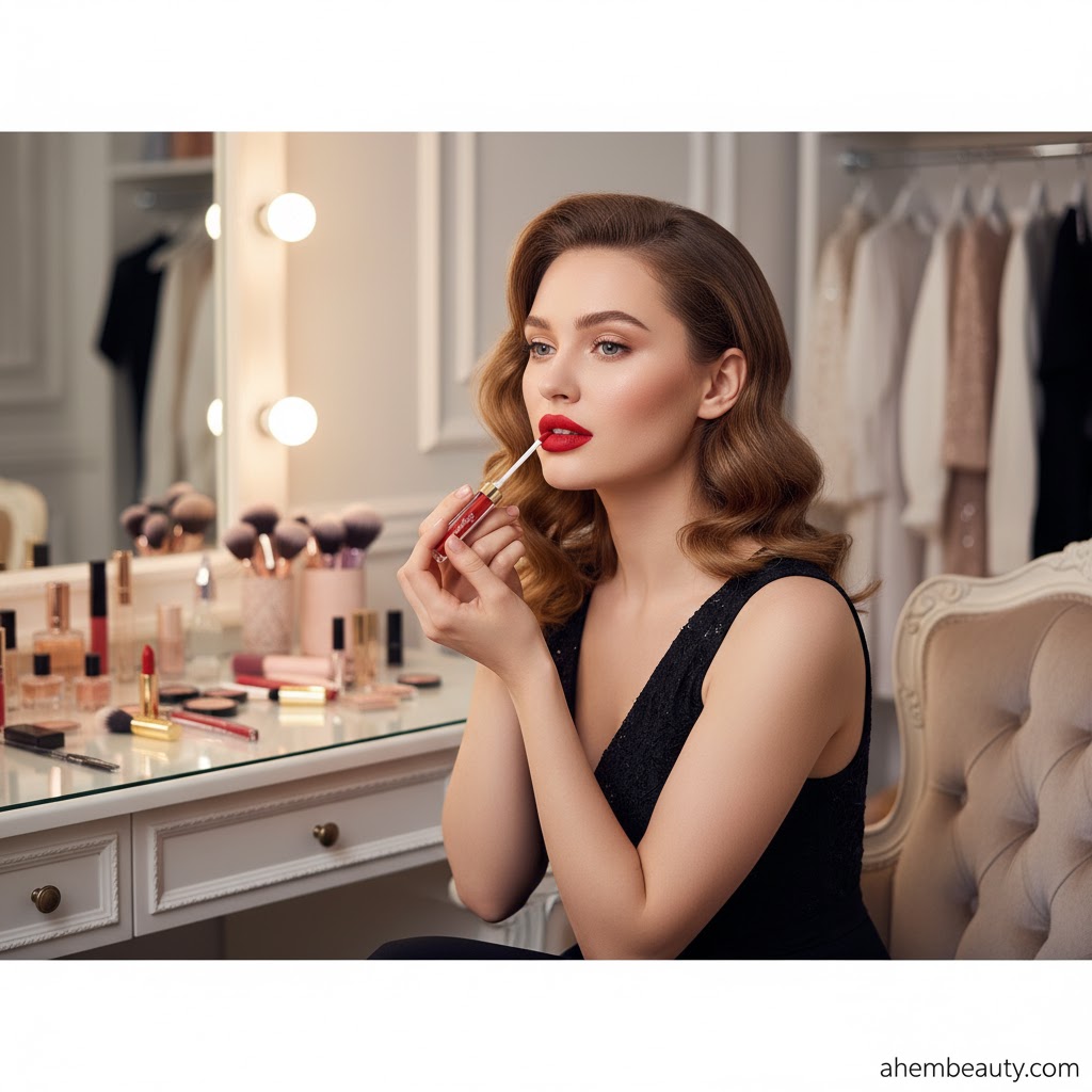  Best Red Lipsticks for Every Skin Tone ,AI-generated editorial image for illustrative purposes.