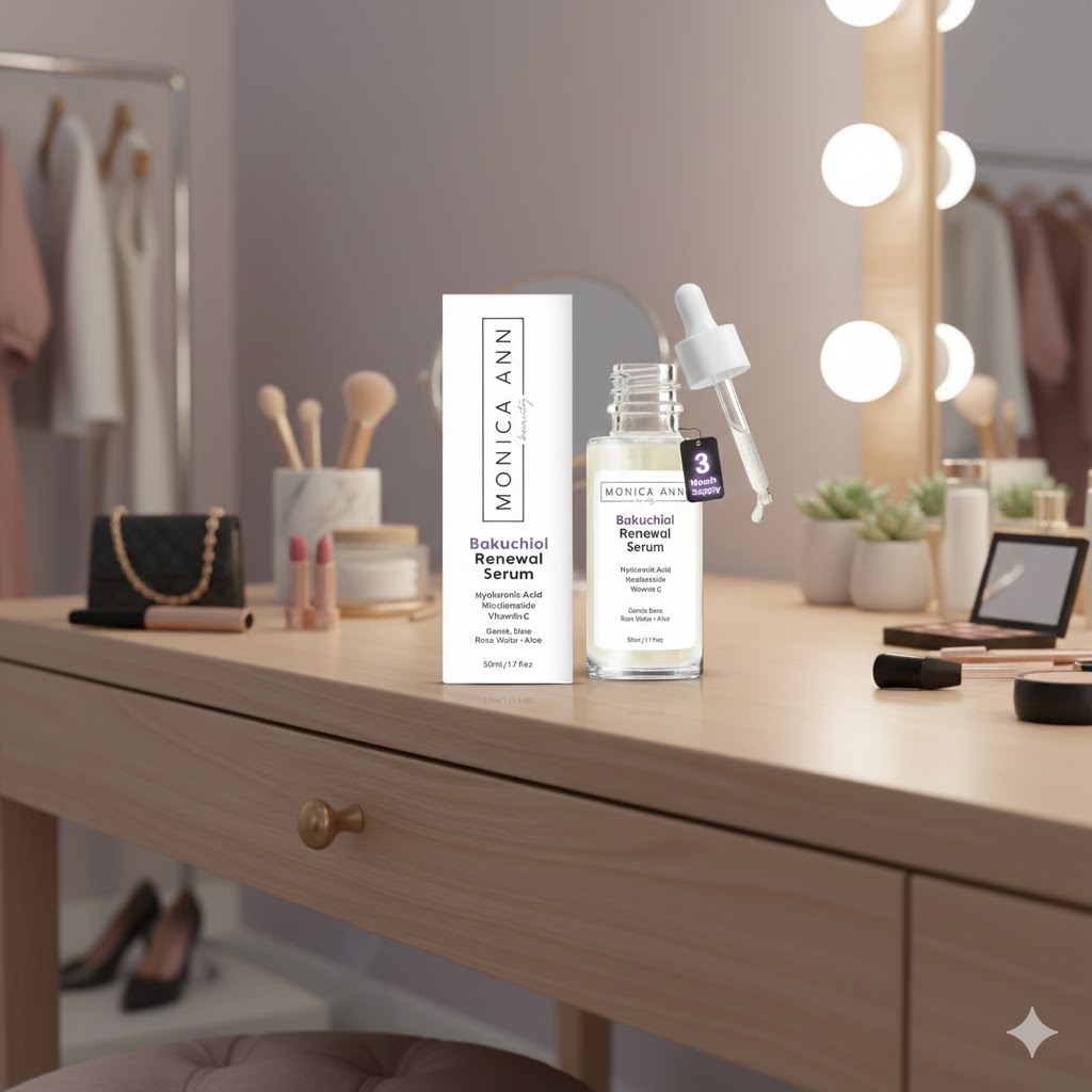  Best Bakuchiol Serums for Sensitive Skin ,AI-generated editorial image for illustrative purposes.